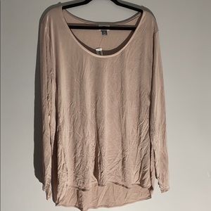 NWT Nude pink long sleeve tee.